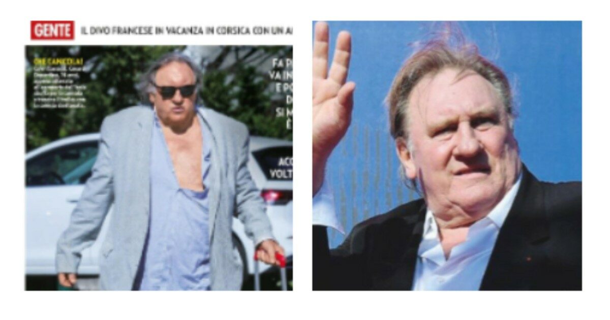 Gérard Depardieu fotografato mentre urina su una macchina in aeroporto, poi tutto nudo in barca: gli scatti sul settimanale Gente