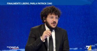 Copertina di Zaki a La7: “Non potevo accettare un volo di Stato pagato con i soldi delle tasse degli italiani. E come attivista devo essere indipendente”