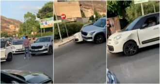 Copertina di La lite stradale a Palermo è bestiale: il video girato a Sferracavallo diventa virale