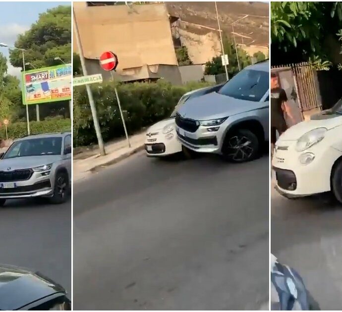 La lite stradale a Palermo è bestiale: il video girato a Sferracavallo diventa virale