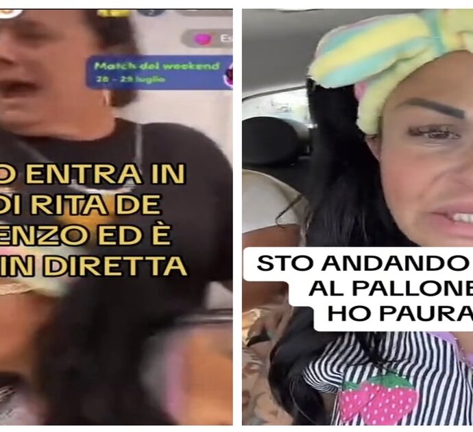 Rita De Crescenzo, un topo s’intrufola durante la diretta e la tiktoker fugge di casa: “Non torno, ho la fobia”