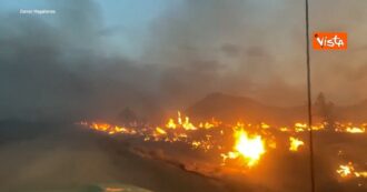Copertina di Brucia la California, enorme incendio nella riserva nazionale del Mojave: le impressionanti immagini