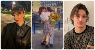 Copertina di Andrea Delogu, la dolce sorpresa del fidanzato all’aeroporto. Il momento dell’incontro dopo la vacanza in Giappone