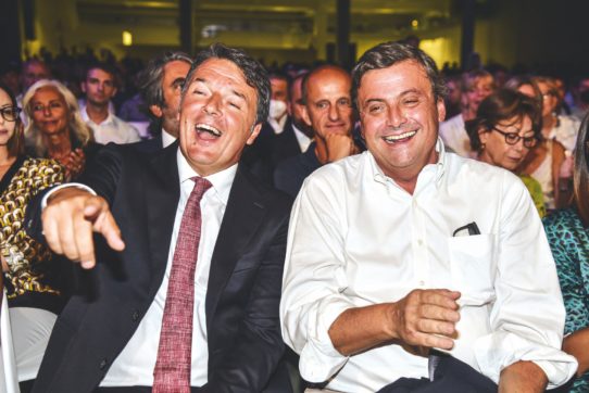 Copertina di Renzi e Calenda: la comica di Ollio&Ollio tra insulti, baci e addii