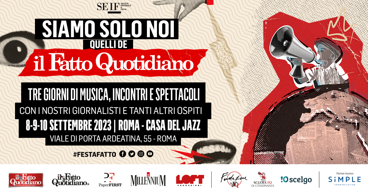 La Festa del Fatto Quotidiano 2023 torna a Roma alla Casa del Jazz. Scopri il programma