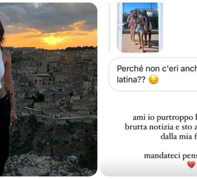 Giorgia Soleri, stop alle vacanze: “Torno dalla mia famiglia, ho ricevuto una brutta notizia”