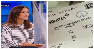 Copertina di Chiara Gamberale, viaggio da incubo: “Sorteggiata per l’overbooking, non mi hanno fatta partire”. La compagnia aerea replica così