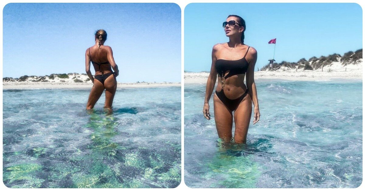 Alba Parietti si mostra sui social  in bikini a Formentera e “istiga” gli hater a commentare. Poi replica: “Puoi fare tutto lo squat che vuoi non sarai mai me”