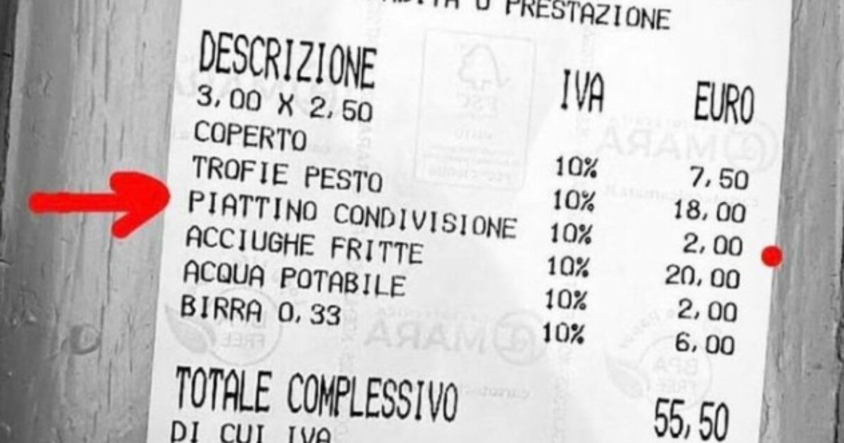 2 euro per il ‘piattino condivisione’ delle trofie, la titolare dell’osteria ligure: “Servizio che va pagato”. La risposta di Selvaggia Lucarelli