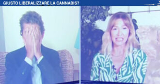 Copertina di Cannabis, Donato (ex Lega): “Allora legalizziamo anche omicidio”. Magi si mette le mani in faccia e insorge: “Ma siamo seri?”. Su La7
