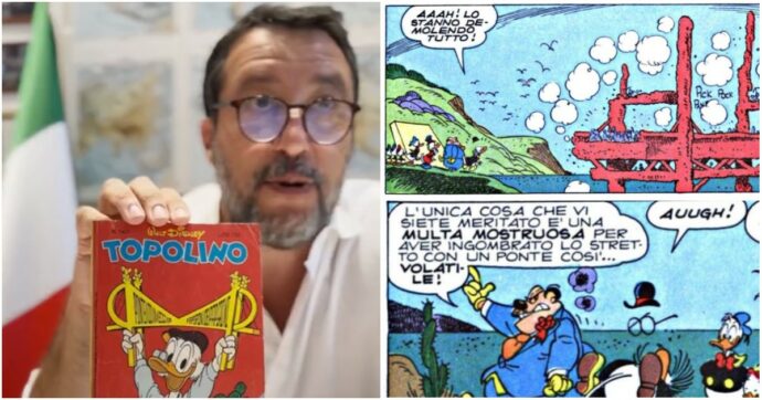 Epic fail di Salvini, mostra orgoglioso l’edizione di Topolino con il Ponte sullo Stretto. Ma non sa che la storia finisce male…