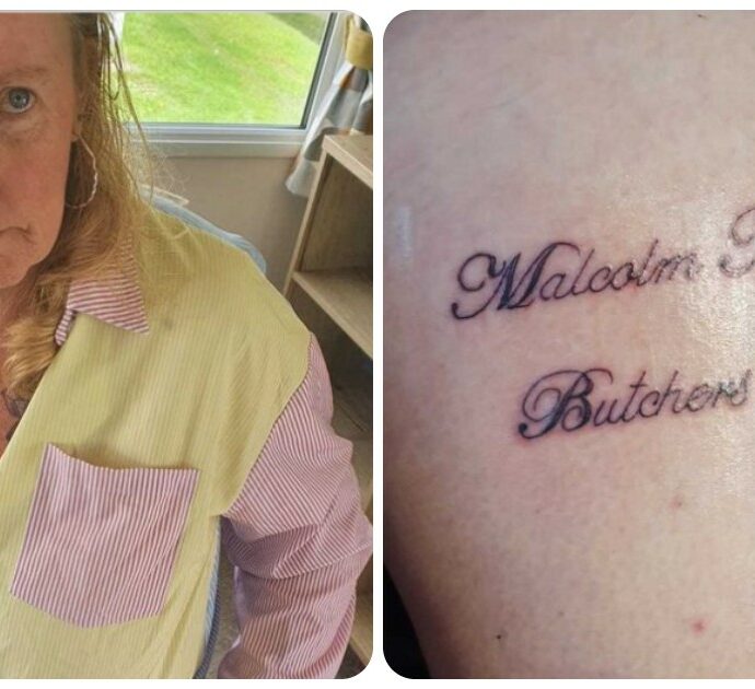 Mamma di due figli si tatua i dati della macelleria di fiducia e il macellaio lancia la sfida: “Buono sconto da 115 euro a chi la batte”