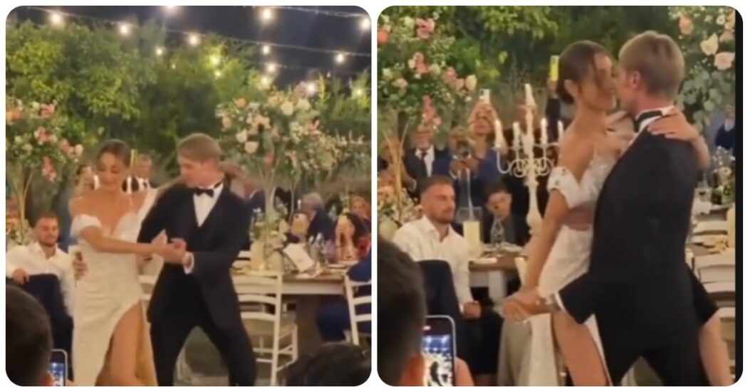 Nicoletta Manni e Timofej Andrijashenko, nozze da sogno in Salento: dal tango alla pizzica, l’esibizione in masseria è spettacolare – VIDEO