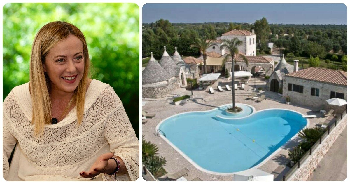 Il Ferragosto in Puglia di Giorgia Meloni: vacanze (blindatissime) nella masseria di Ceglie Messapica con la piscina a forma di cuore