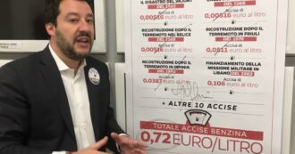 Copertina di Caro carburanti, quando Salvini faceva del taglio delle accise un cavallo di battaglia: “Non possiamo avere benzina più cara d’Europa”