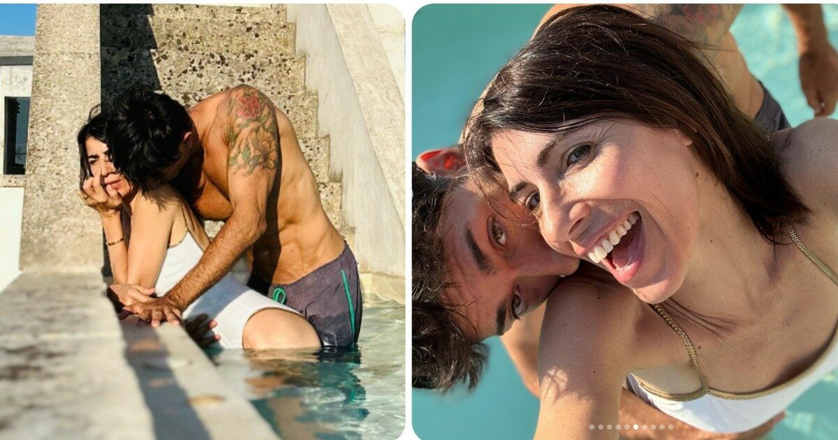 Giorgia e Emanuel Lo, tenerezze e passione in piscina ancora dopo 20 anni insieme