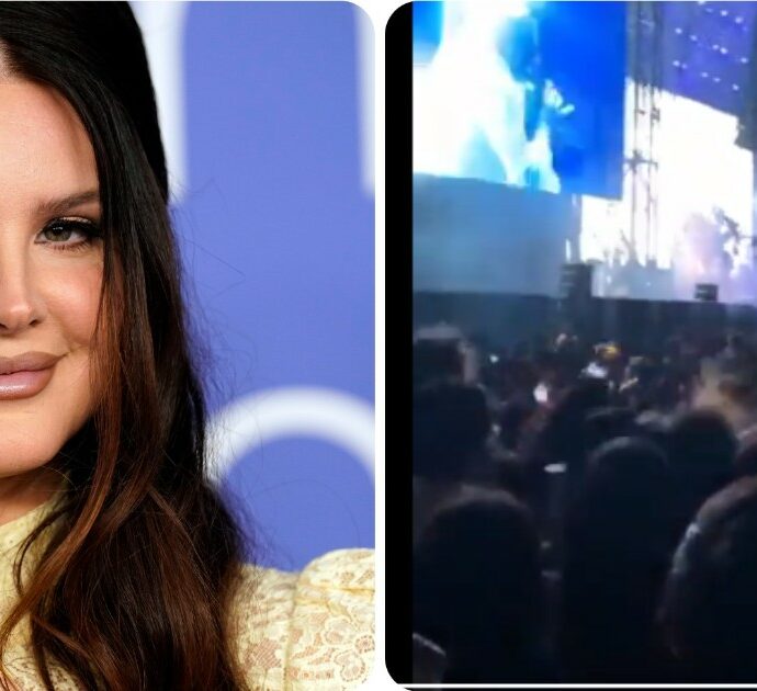 Lana Del Rey, paura al concerto: i fan in platea cadono uno dopo l’altro in uno spaventoso effetto domino – VIDEO