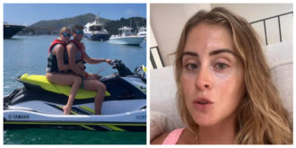 Copertina di Valentina Ferragni: “Soli in mezzo al mare, pensavo saremmo morti. Costole rotte, non riuscivo a respirare. Abbiamo perso l’orologio della Apple”, il racconto dell’incidente con il fidanzato Matteo Napoletano