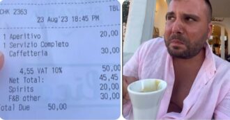 Copertina di 50 euro per un caffè e un’orzata a Porto Cervo, lo sfogo dell’influencer: “Quando ho visto lo scontrino mi è venuto un coccolone”