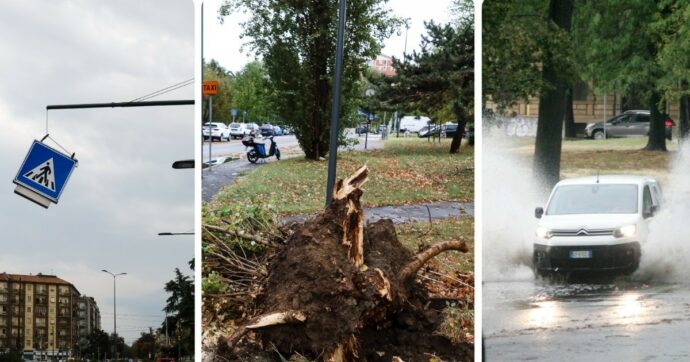 Temporali con forte vento sul Nord Italia: alberi caduti e tetti scoperchiati nel Milanese. Disagi per alcuni treni