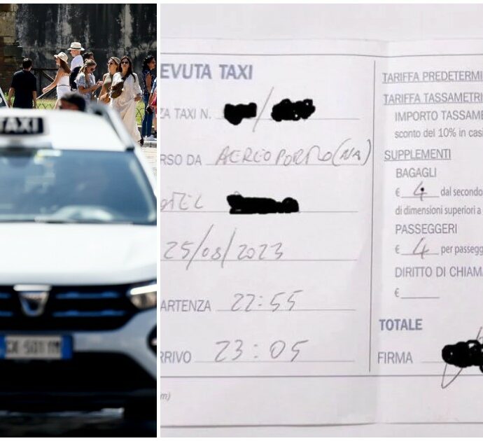 Napoli, pagano 100 euro una corsa in taxi di 7 chilometri (con ricevuta falsa): la denuncia di quattro turisti americani