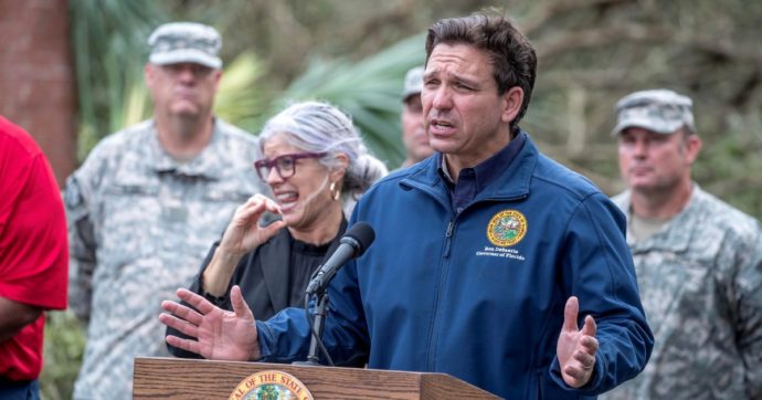 Uragano sulla campagna elettorale: DeSantis snobba Joe