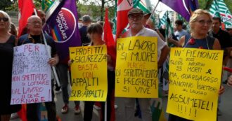 Copertina di Vercelli, corteo dei sindacati dopo l’incidente a Brandizzo: “Serve più Stato, servono più controlli. Non si può morire di lavoro nel 2023”
