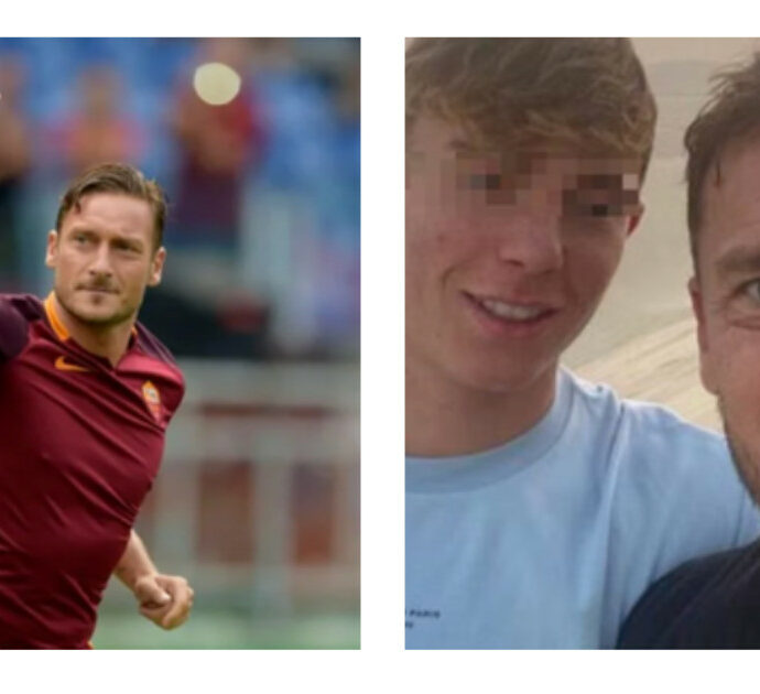 Francesco Totti, il figlio Cristian esordisce con il Frosinone. Papà Francesco lo difende dagli hater: “Sono persone inesistenti e che non meritano risposte”