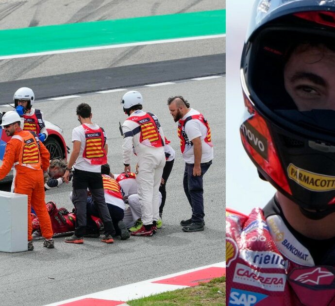 Francesco Bagnaia in pista a Misano 5 giorni dopo il terribile incidente: ha l’ok dei medici