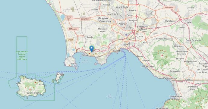 Scossa di terremoto a Napoli di magnitudo 3.8: epicentro nella zona dei Campi Flegrei