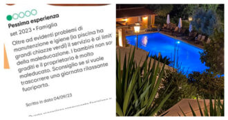 Copertina di “Piscina sporca e bambini non graditi”, la recensione di una mamma scatena l’ira del proprietario di Villa Alta: “Maleducata e arrogante””