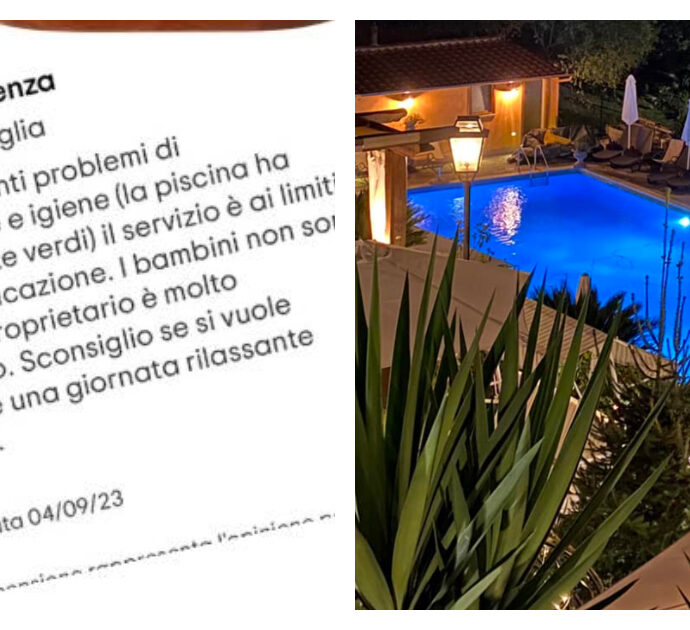 “Piscina sporca e bambini non graditi”, la recensione di una mamma scatena l’ira del proprietario di Villa Alta: “Maleducata e arrogante””