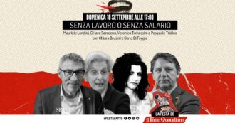 Copertina di “Senza lavoro o senza salario”, rivedi l’incontro con Maurizio Landini, Chiara Saraceno, Veronica Tomassini e Pasquale Tridico