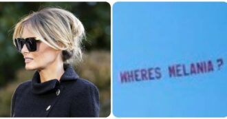 Copertina di “Dov’è Melania?”: all’appuntamento elettorale la presa in giro per Trump arriva dal cielo