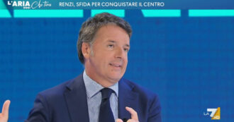 Copertina di La promessa di Renzi: si dice pronto a lasciare gli incarichi (tra cui le consulenze in Arabia Saudita) in caso di elezione al Parlamento Ue. Su La7