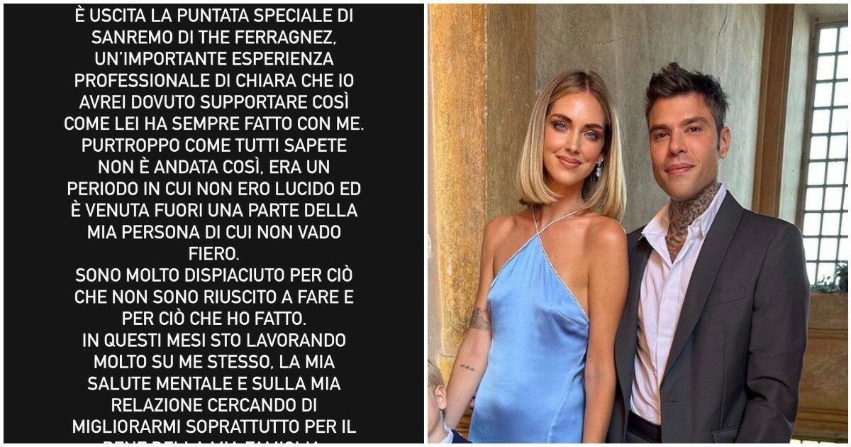 The Ferragnez, Chiara Ferragni in lacrime: “Mi sono sentita tradita da Fedez a Sanremo”. Lui replica: “Non ero lucido”