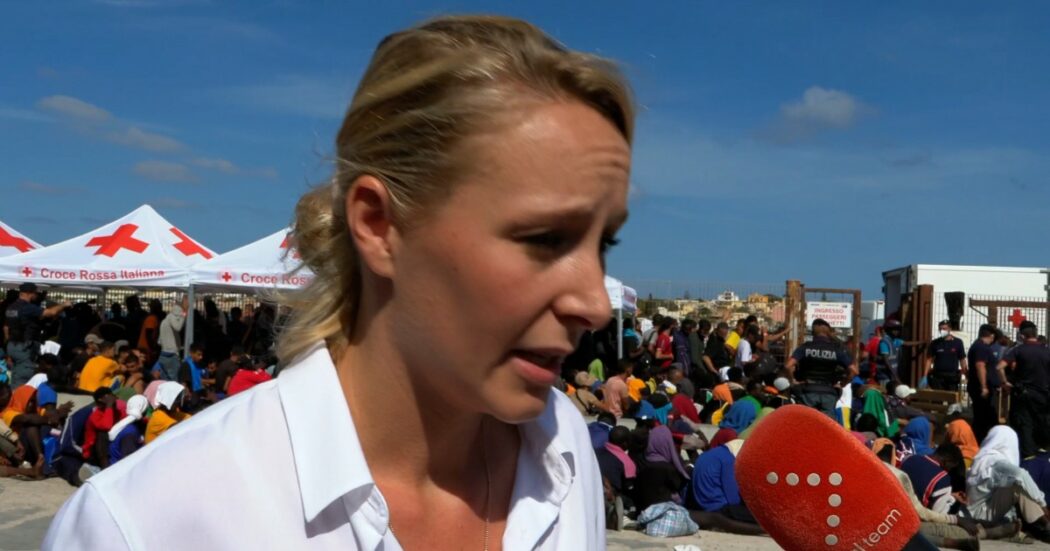 Marion Le Pen a Lampedusa fa campagna elettorale per le Europee (per l’estrema destra): “Basta politiche migratorie di apertura”