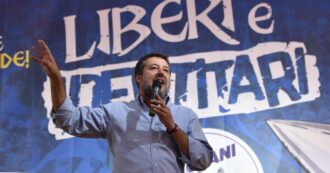 Copertina di Salvini apre Pontida: “Migranti? Meloni sta facendo miracoli in Ue. Le Pen è l’Europa che vogliamo. Chi dice no preferisce i socialisti”