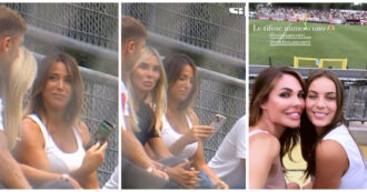 Copertina di Francesco Totti allo stadio con Noemi Bocchi: un’amica mostra loro una foto di Ilary Blasi, anche lei in tribuna e le reazioni sorprendono