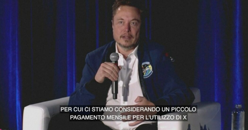 Elon Musk: “Presto la piattaforma X potrebbe diventare a pagamento. È l’unico modo per limitare i bot”