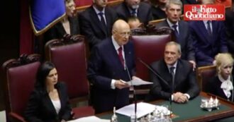 Copertina di Morto Giorgio Napolitano, il discorso di insediamento dopo la rielezione nel 2013: le accuse ai partiti e l’appello alle larghe intese