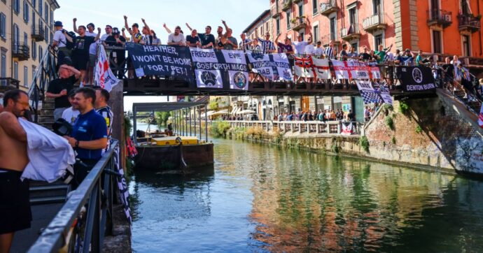 Milan-Newcastle, tifoso inglese accoltellato sui Navigli: indaga la Digos