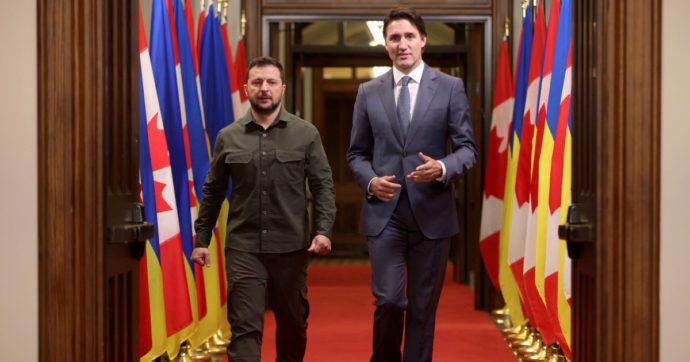 Zelensky chiede aiuti al Canada Ue: 50 miliardi in quattro anni