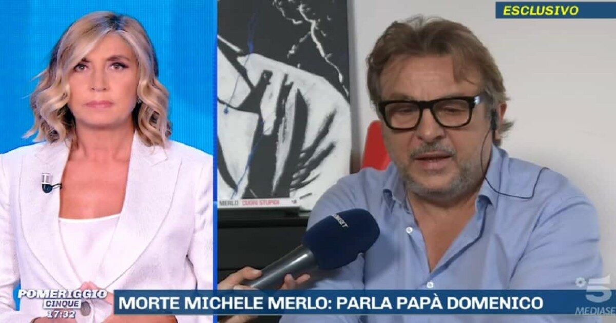 Michele Merlo, lo sfogo del padre a Pomeriggio 5: “Un ematoma enorme ignorato, gli fecero un massaggio. Chi ha sbagliato deve pagare”