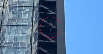 Copertina di Scala un grattacielo di oltre 200 metri a torso nudo e senza attrezzatura: arrestato dalla polizia – Video