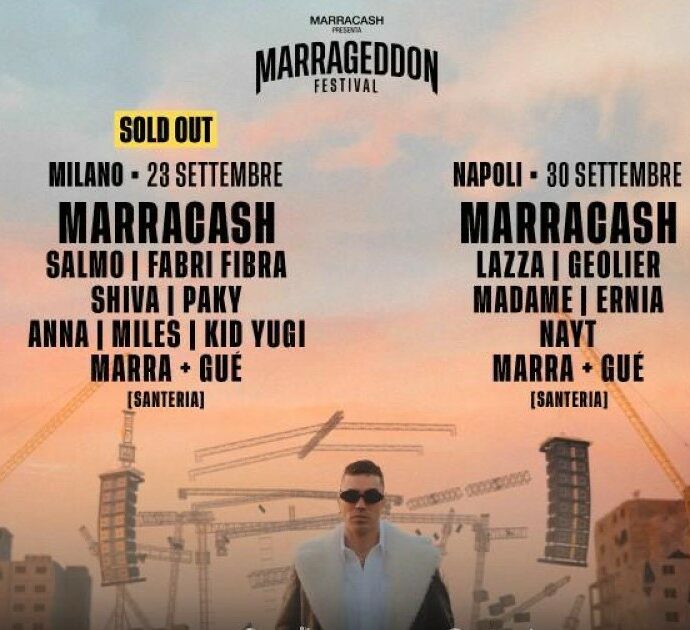 Marrageddon, tutto pronto a Milano per il festival rap di Marracash da 84mila spettatori: la scaletta e come arrivare