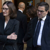Mariastella Gelmini e Alessio DAmato alla camera ardente per Giorgio Napolitano, Roma, 25 settembre 2023.
ANSA/MASSIMO PERCOSSI
