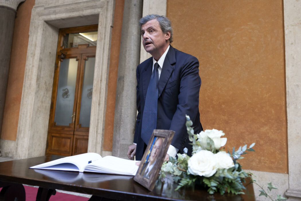 Carlo Calenda alla camera ardente per Giorgio Napolitano, Roma, 25 settembre 2023
ANSA/MASSIMO PERCOSSI