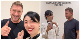 Copertina di Francesco Totti, il video con la creator Liz Liang diventa virale: “Adesso ti faccio delle domande sulla Cina”. E lui risponde così