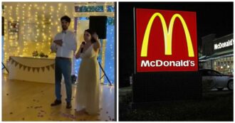 Copertina di Panini del McDonald’s per il pranzo di nozze, la singolare scelta degli sposi: “Non volevamo spendere una follia per un catering che rischiava di non piacerci”